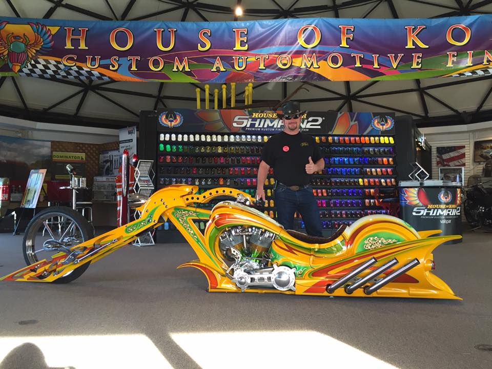 Gilby is known for his design, fabrication, painting and pin-striping skills. The originality that he brings to his one-off builds makes his award-winning, custom-designed motorcycles like no other.