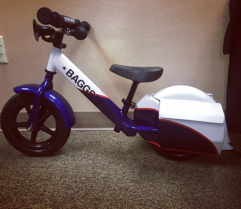 James Washnok Builds Custom Strider with Bags