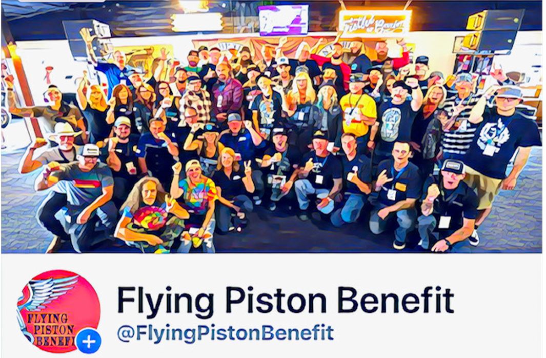 Flying Piston Benefit on Facebook
