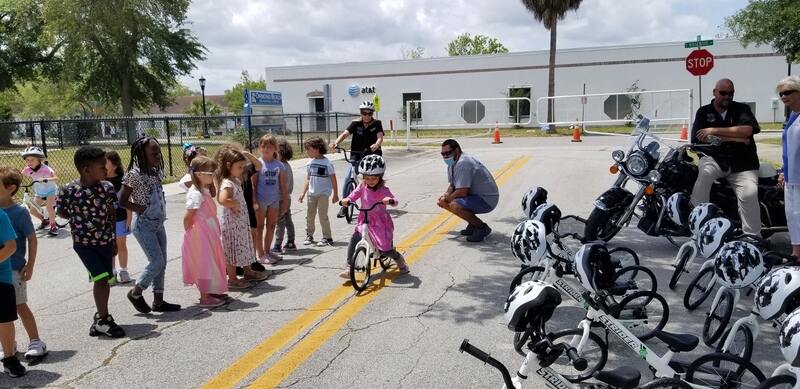 Flying Piston Benefit Donates Bikes to Ormond Beach Elementary