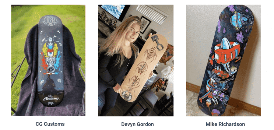 Meet the 2022 Sturgis Skate Deck Artists