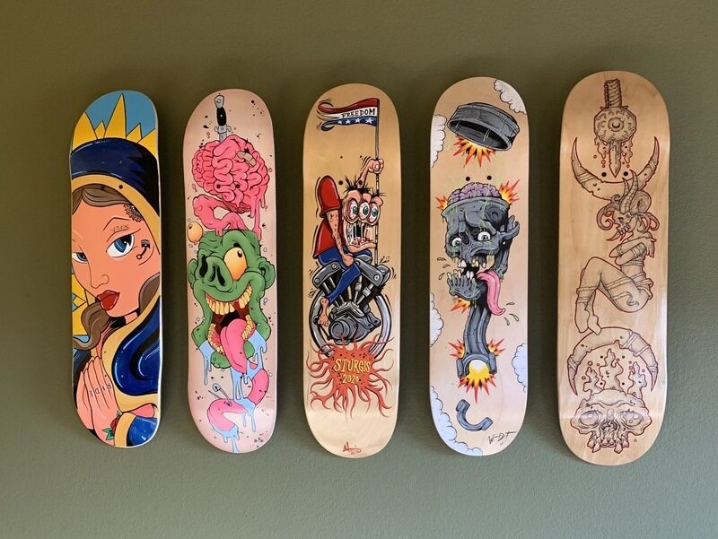 Skateboard Deck Wall Art