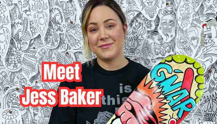 Jess Baker's Lowbrow Skate Deck for the 2024 Auction