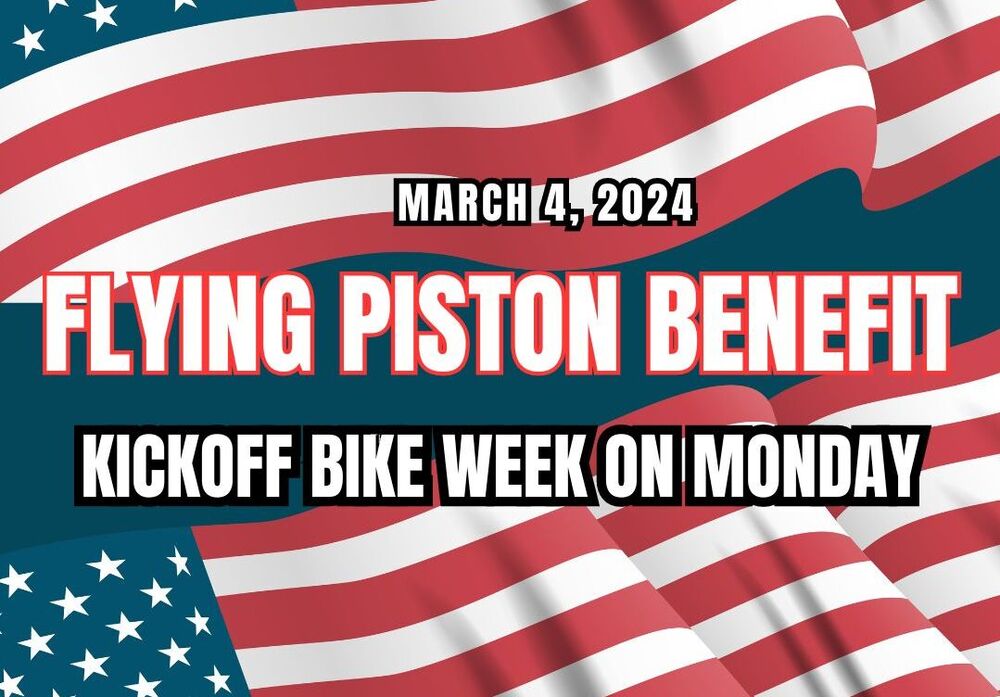 2024 Daytona Flying Piston BenefitEVENT PAGE Flying Piston Benefit   Flag 1 