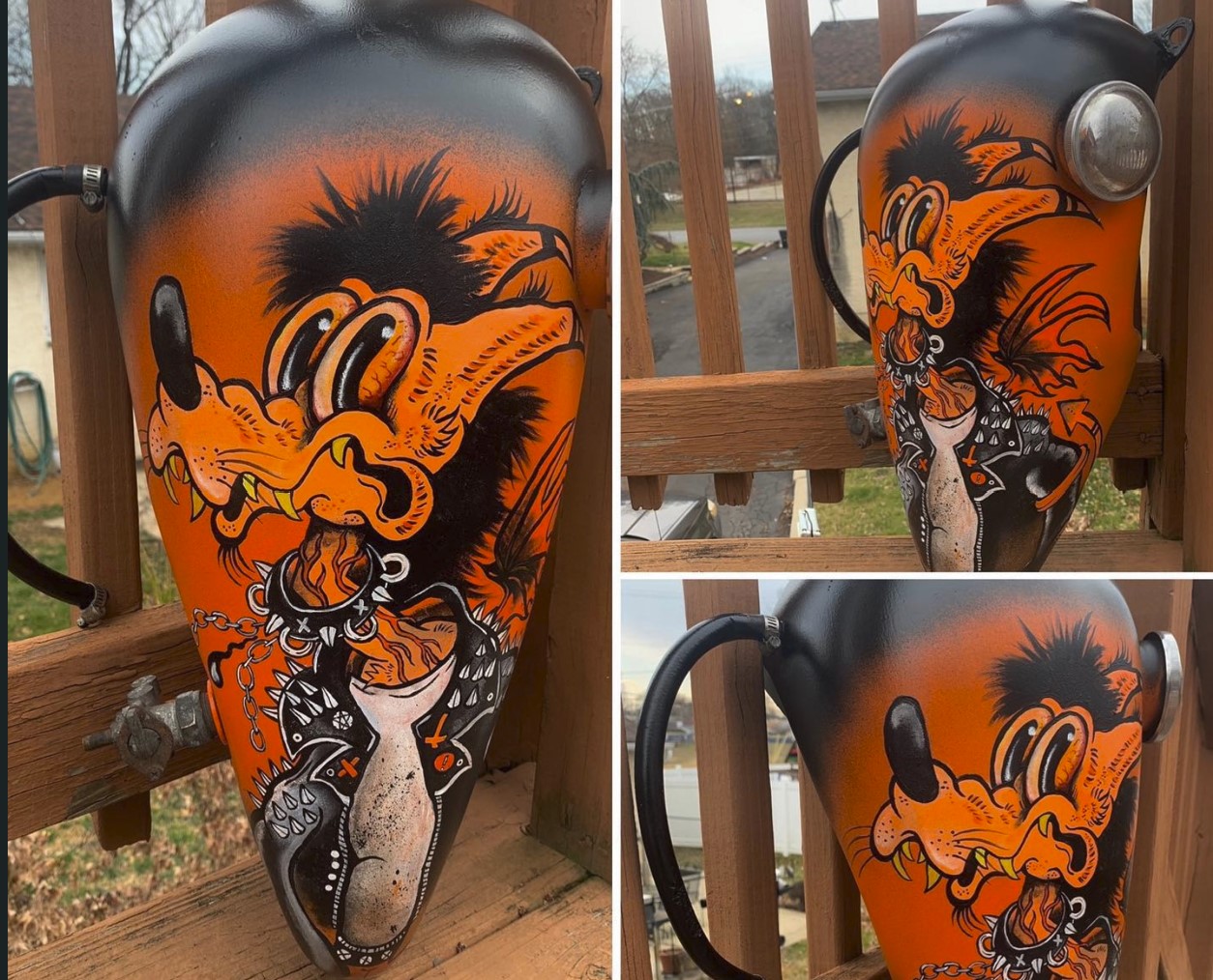 Campanile's Painted Motorcycle Tins